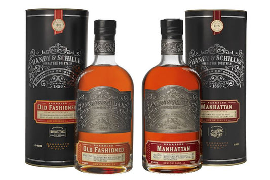 Handy Schiller Buffalo Trace "Barrel Aged" Old Fashioned & Sazerac Rye "Barrel Aged" Manhattan Set
