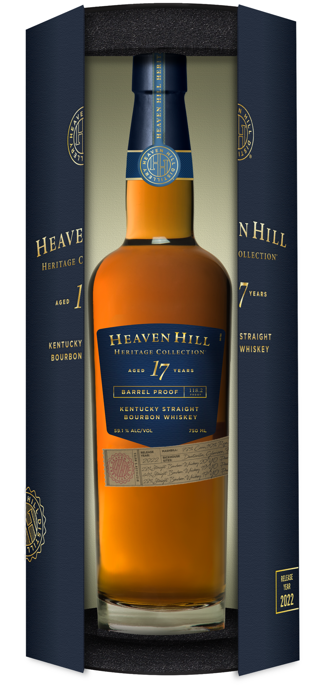 Buy 1 Get 1 Free - Heaven Hill Heritage Collection 17 Year Old Barrel Proof Bourbon Whiskey