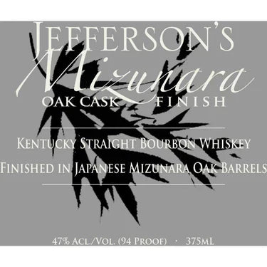 Buy 1 Get 1 Free - Jefferson's Mizunara Oak Cask Finish Straight Bourbon Whiskey
