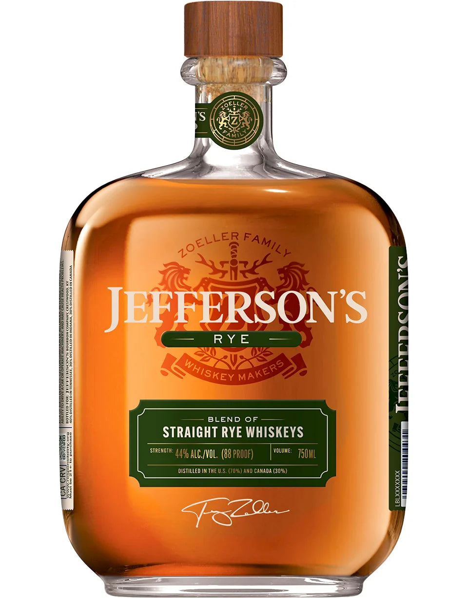 Buy 1 Get 1 Free - Jefferson's Blend of Straight Rye Whiskey