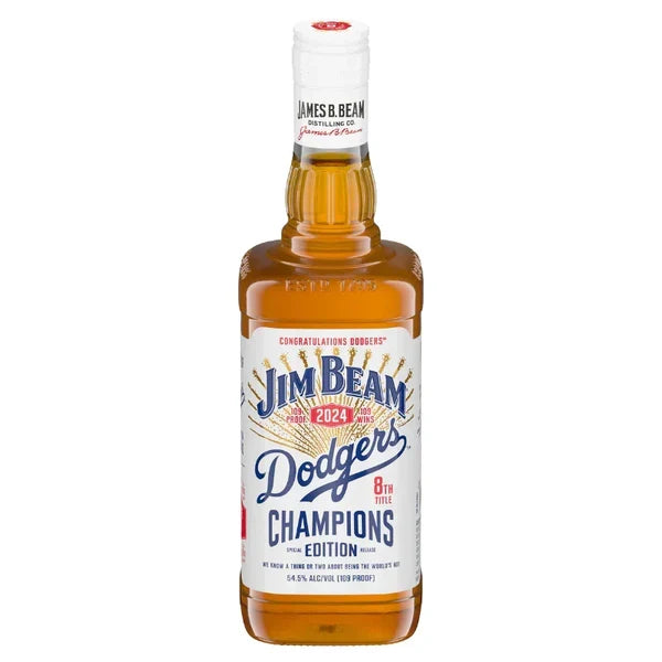 Buy 1 Get 1 Free - Jim Beam Dodgers Champions Edition 2024 Straight Bourbon Whiskey