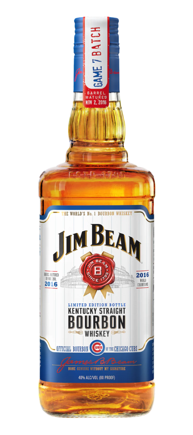 Jim Beam Limited Edition Bottle Kentucky Straight Bourbon Whiskey