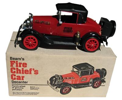 Buy 1 Get 1 Free - Jim Beam Straight Bourbon, 1928 Ford Fire Chief Car Decanter Whiskey