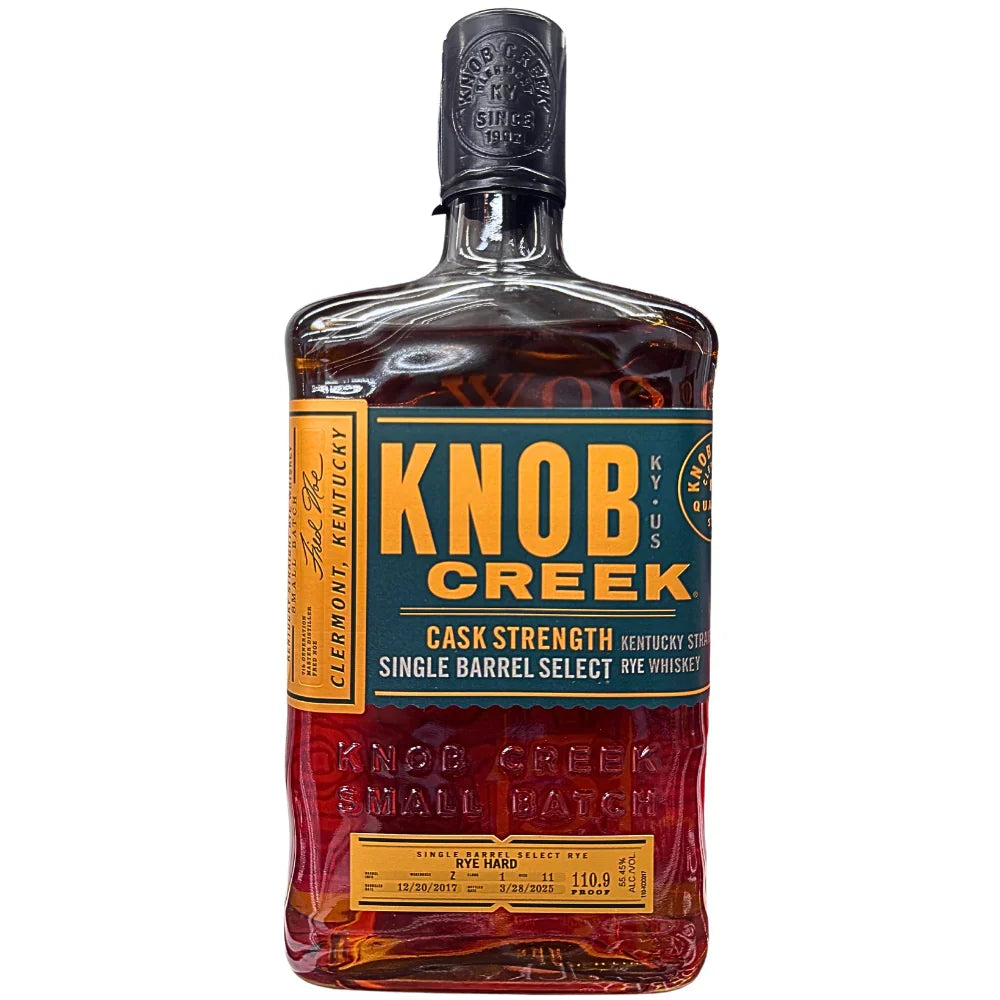 Knob Creek Cask Strength Single Barrel Select Rye Whiskey
