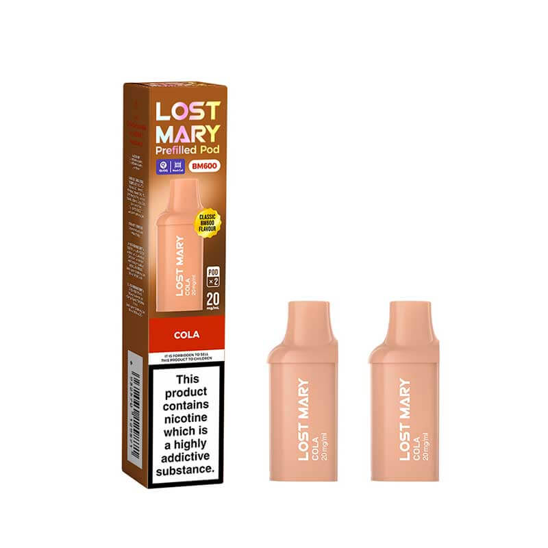 Lost Mary BM600 Cola Prefilled Vape Pods 20mg - 2PK