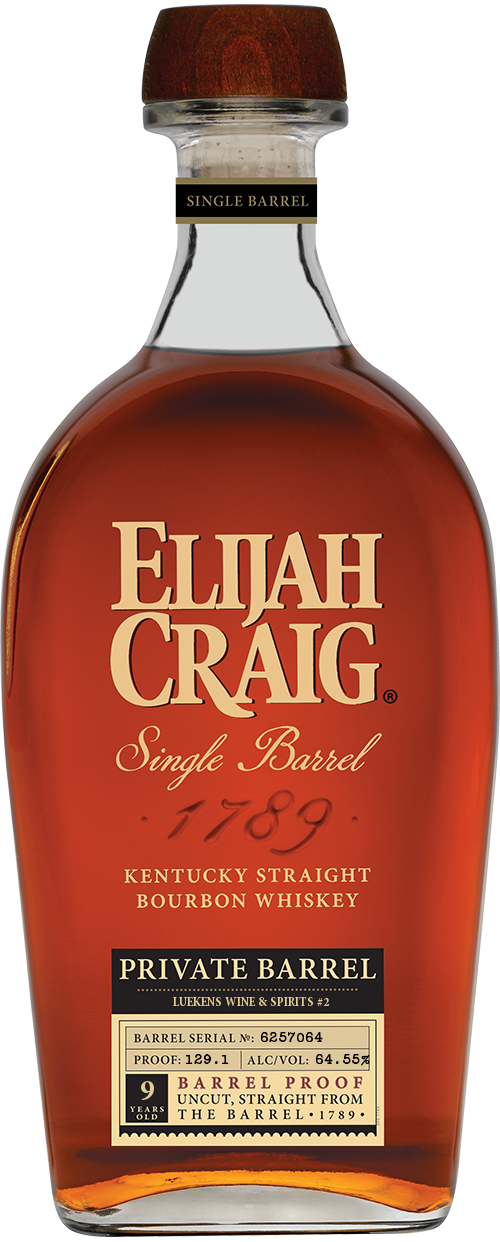 Elijah Craig Single Barrel Barrel Proof (64.55% abv) Kentucky Startight Bourbon Whiskey