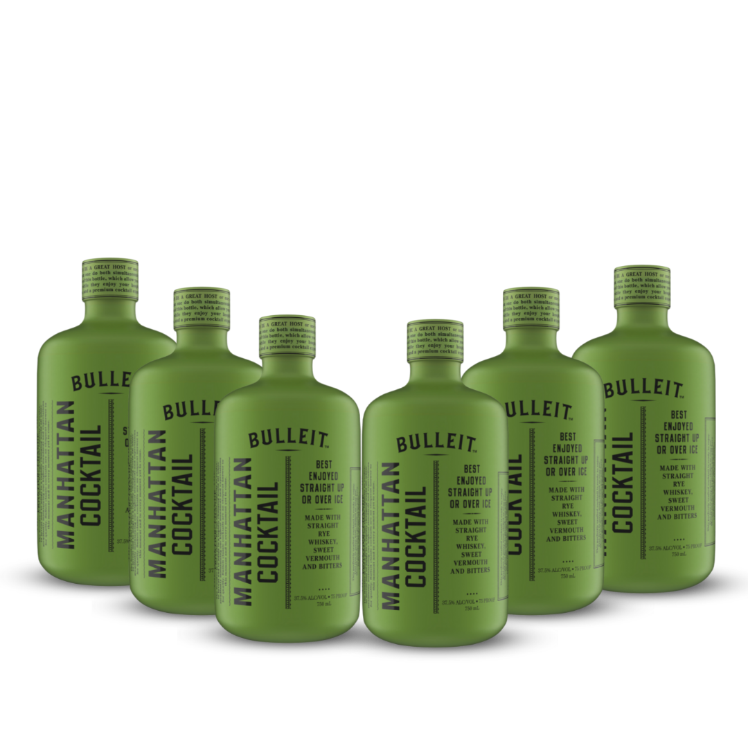 Bulleit Crafted Cocktails | Manhattan Cocktail | (6) Bottle Bundle