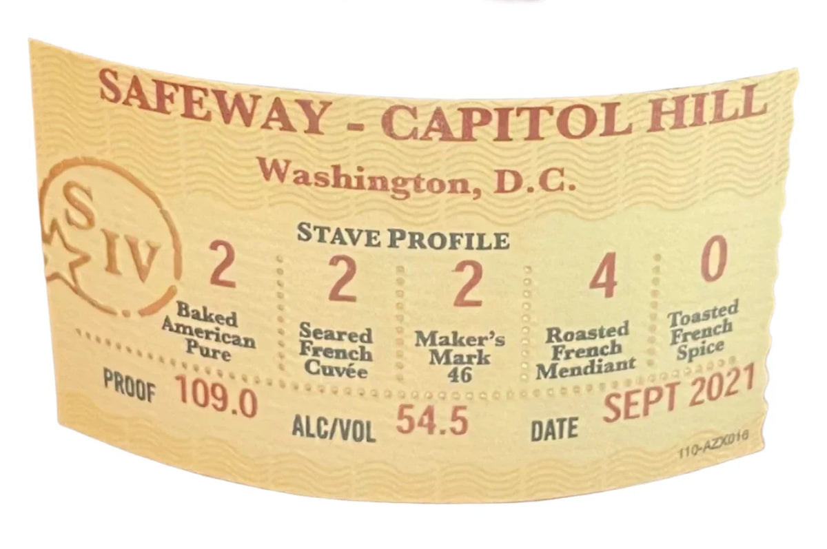 Buy 1 Get 1 Free - Maker's Mark Private Selection Safeway - Capitol Hill (2021) Release Whiskey