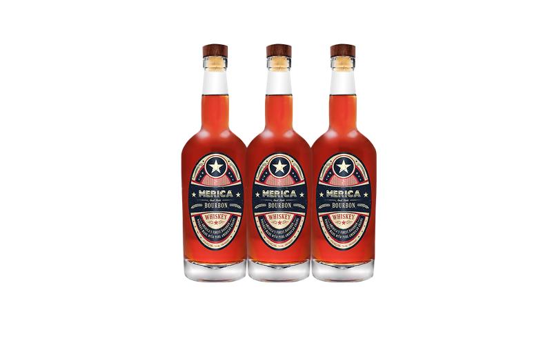 Buy 1 Get 1 Free - Merica Small Batch Bourbon Whiskey (3) Bottle Bundle
