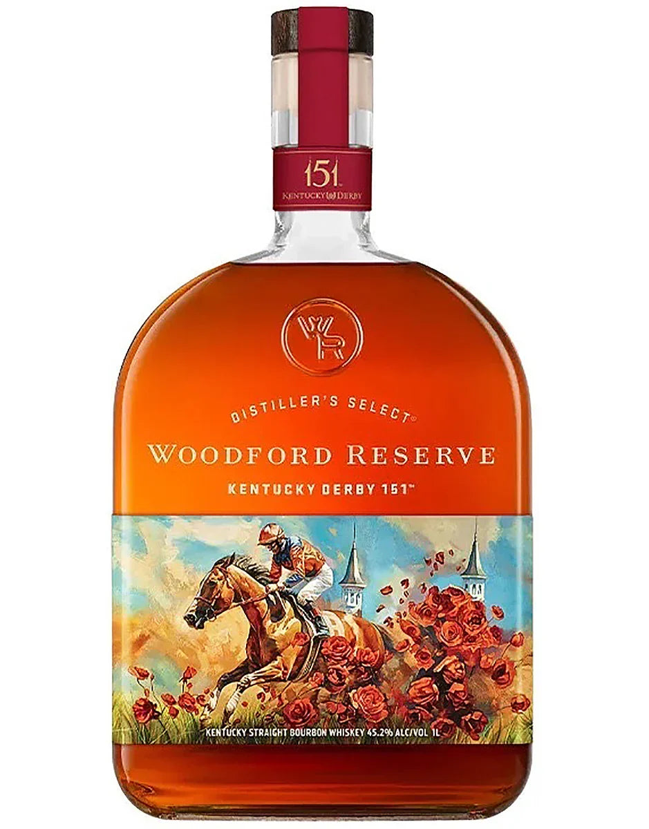 Buy 1 Get 1 Free - Woodford Reserve 2025 Kentucky Derby 151st Edition | Straight Bourbon Whiskey | TWO BOTTLE BUNDLE