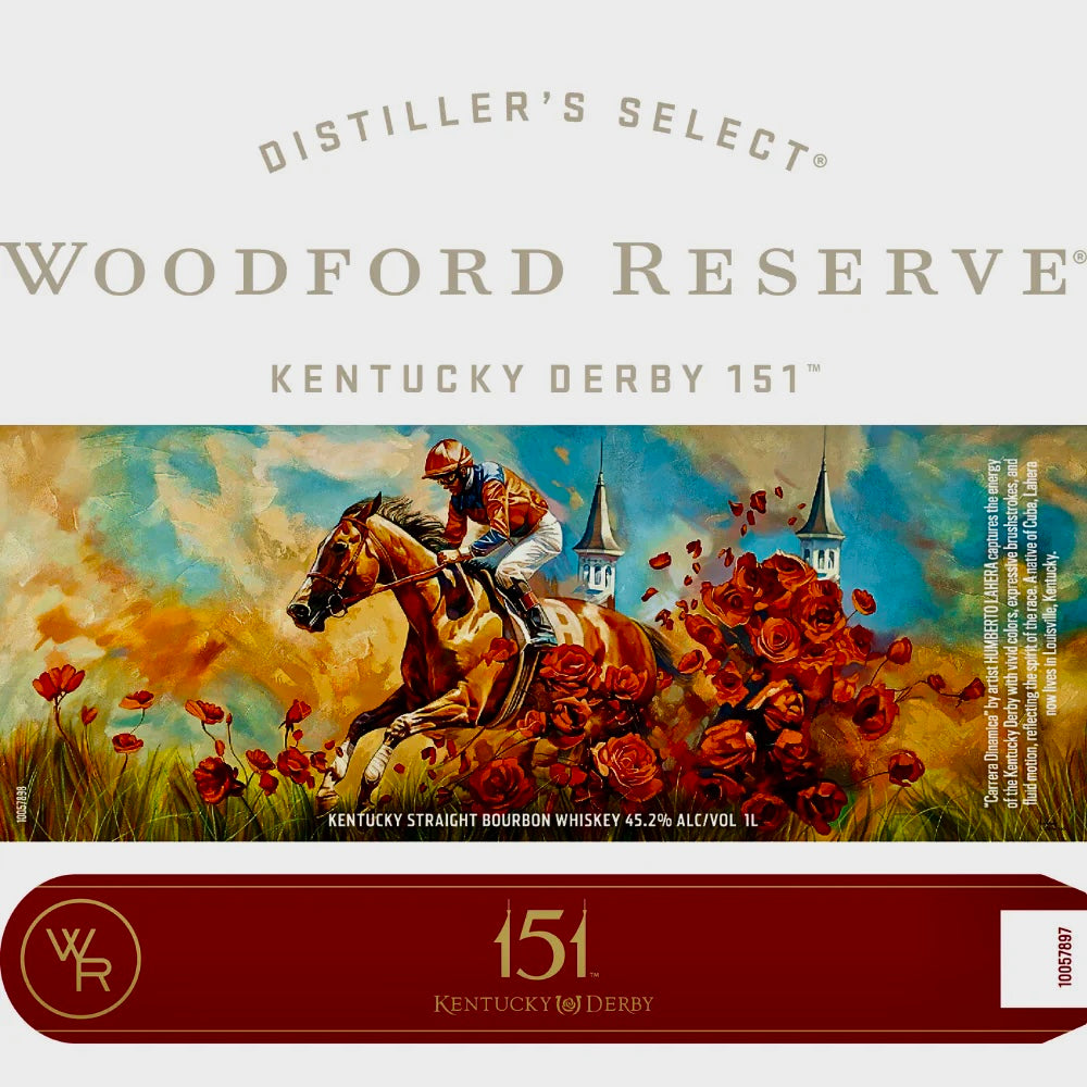 Buy 1 Get 1 Free - Woodford Reserve 2025 Kentucky Derby 151st Edition | Straight Bourbon Whiskey | TWO BOTTLE BUNDLE