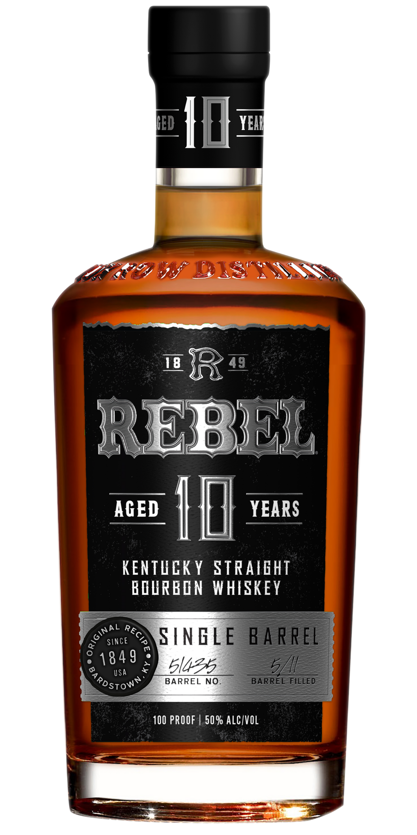 Rebel Yell 10 Year Old Single Barrel Kentucky Straight Bourbon Whiskey