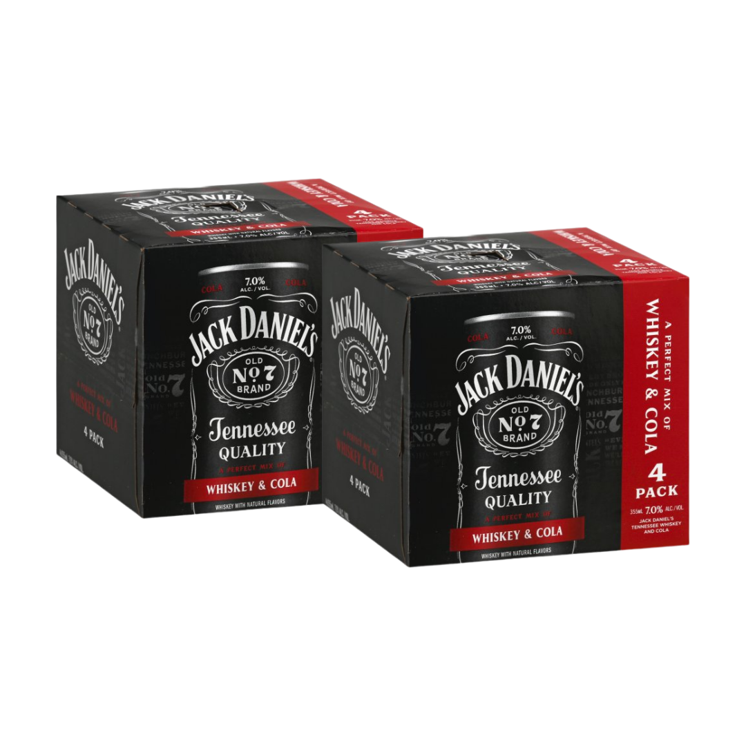 Buy 1 Get 1 Free - Jack Daniel's Crafted Cocktails | Whiskey & Cola | (2) Pack Bundle