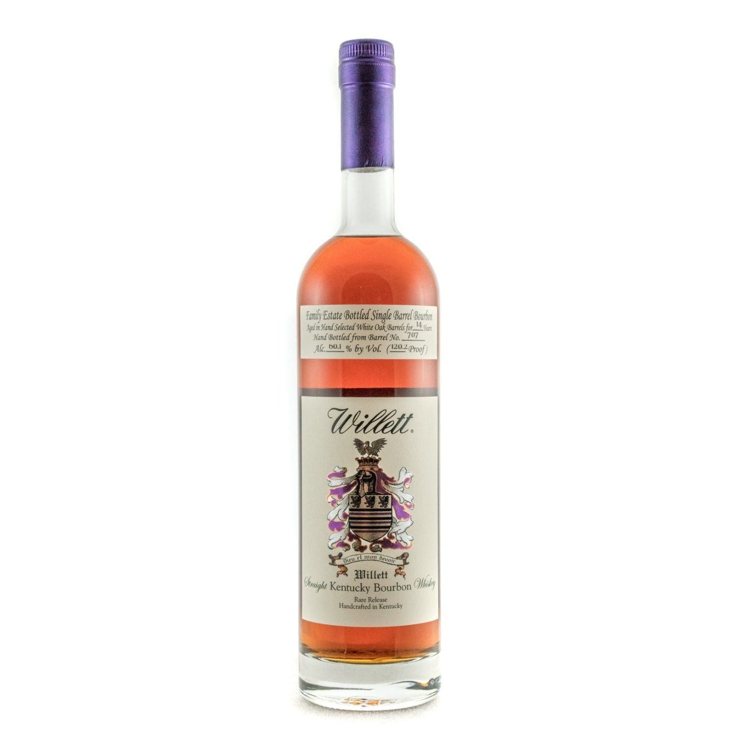 Buy 1 Get 1 Free - Willett Family Estate Bottled Bourbon 14 Year Old Barrel No. 707 Straight Kentucky Bourbon Whiskey