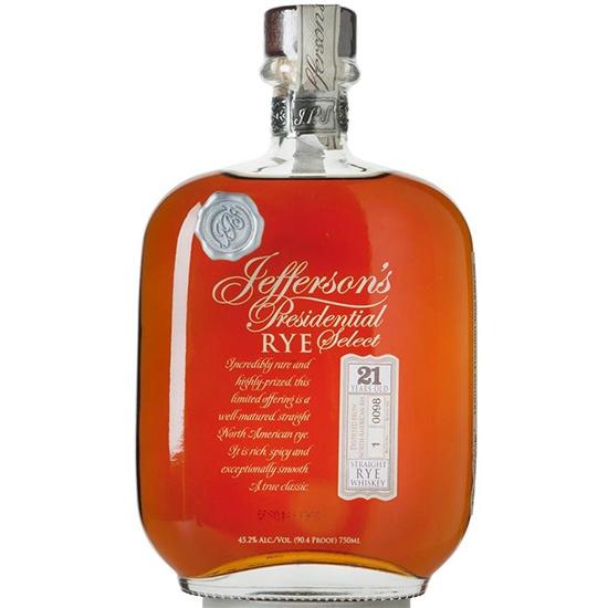 Buy 1 Get 1 Free - Jefferson's Presidential Select 21 Year Old Batch 1 Straight Rye Whiskey