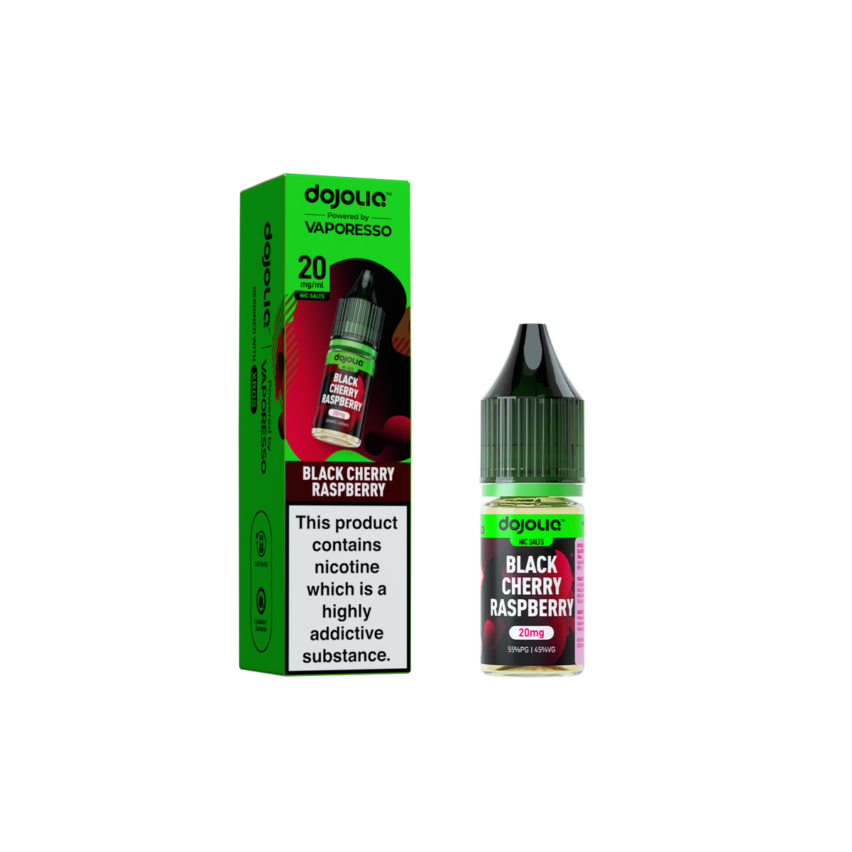 DojoLiq Black Cherry Raspberry 10ml Nic Salt E-Liquid by Vaporesso