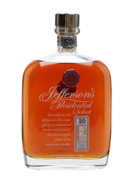 Buy 1 Get 1 Free - Jefferson's 20 Year Old Presidential Select Whiskey