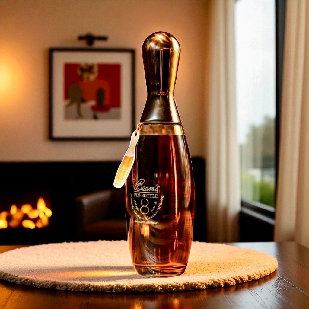 Jim Beam | Beam's Pin Bottle | 8 Year Old | Kentucky Straight Bourbon Whiskey