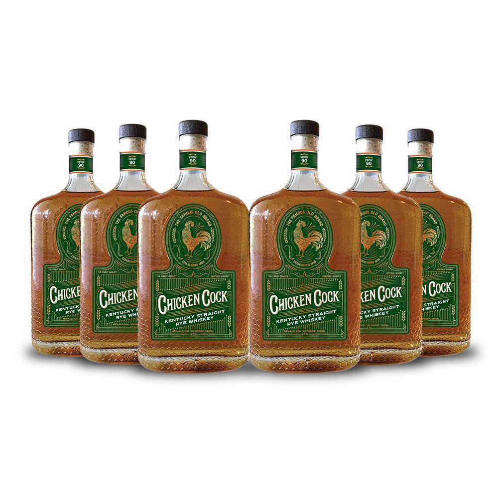Buy 1 Get 1 Free - Chicken Cock Kentucky Straight Rye Whiskey (6) Bottle Bundle