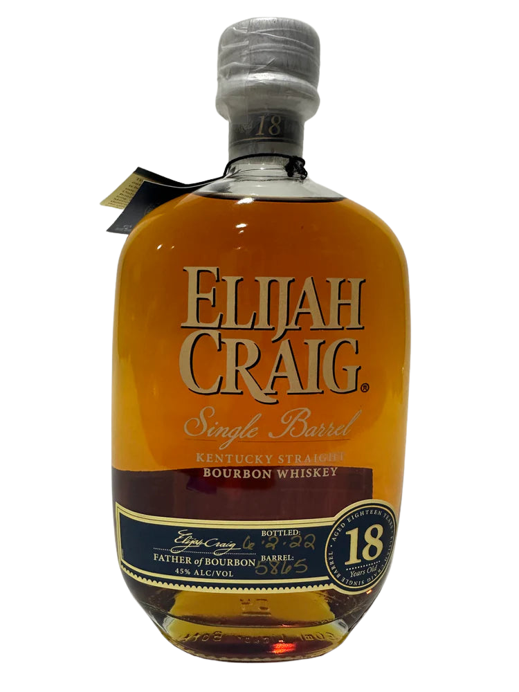 Buy 1 Get 1 Free - Elijah Craig Single Barrel #5865 18 Year Old Bottled 2022 Kentucky Straight Bourbon