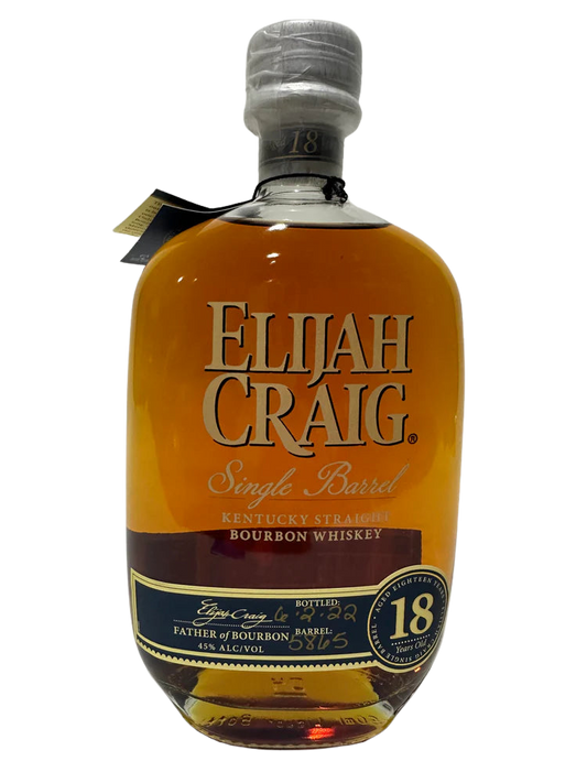 Buy 1 Get 1 Free - Elijah Craig Single Barrel #5865 18 Year Old Bottled 2022 Kentucky Straight Bourbon