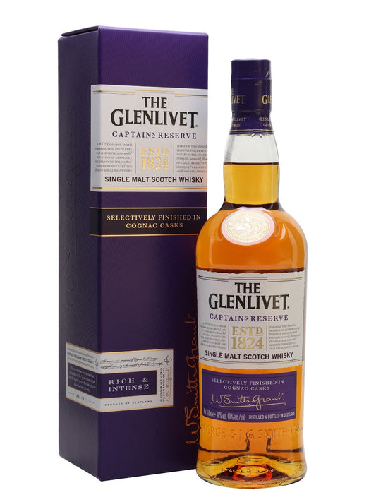 Buy 1 Get 1 Free - Glenlivet Captain's Reserve Speyside Single Malt Scotch Whisky | 700ML