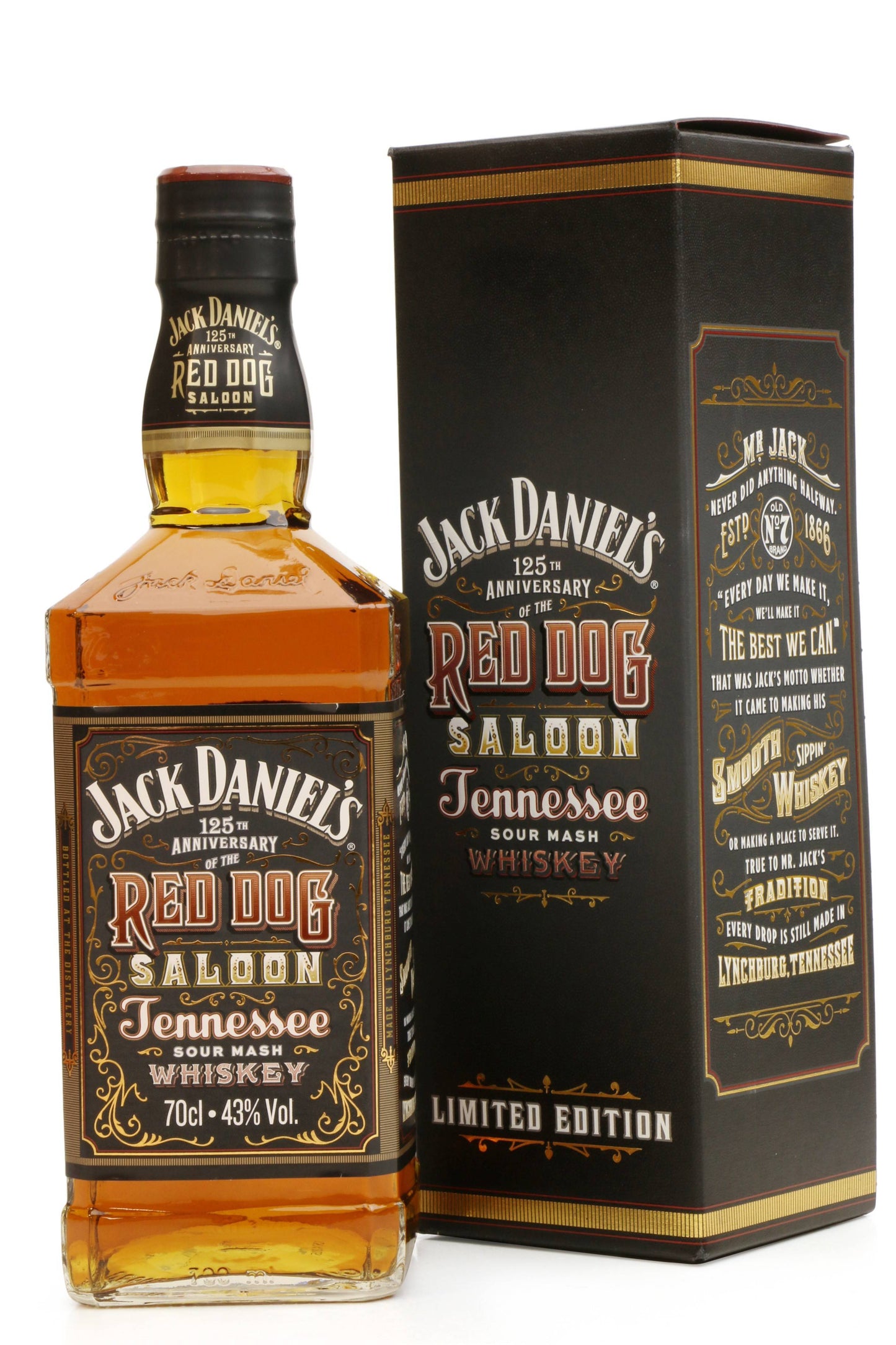 Buy 1 Get 1 Free - Jack Daniel's 125th Anniversary of the Red Dog Saloon Box Whiskey | 700ML