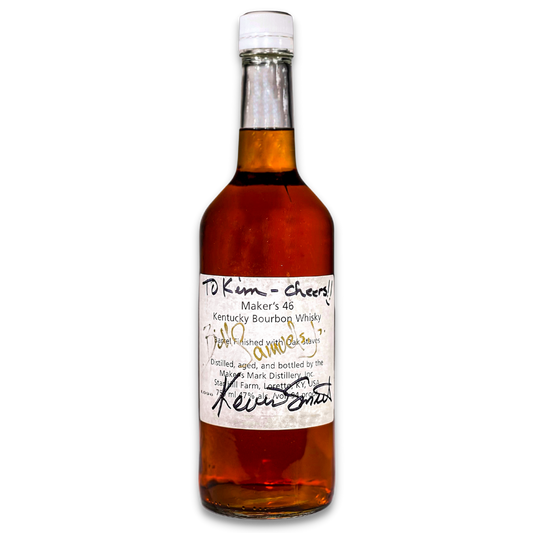 Maker's Mark 46 Kentucky Bourbon Whisky Lab Test Approval Bottle (TTB) Signed by Distillery Owner Bill Samuels Jr. & Kevin Smith in 2009