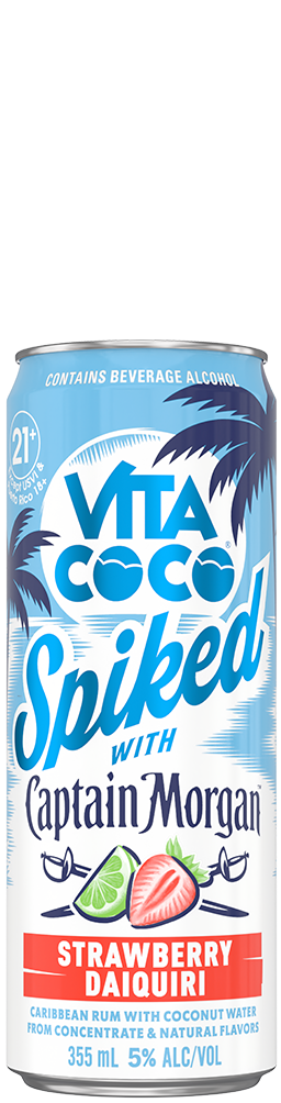 Buy 1 Get 1 Free - Vita Coco Spiked with Captain Morgan Strawberry Daiquiri Cocktail | 4x355ML